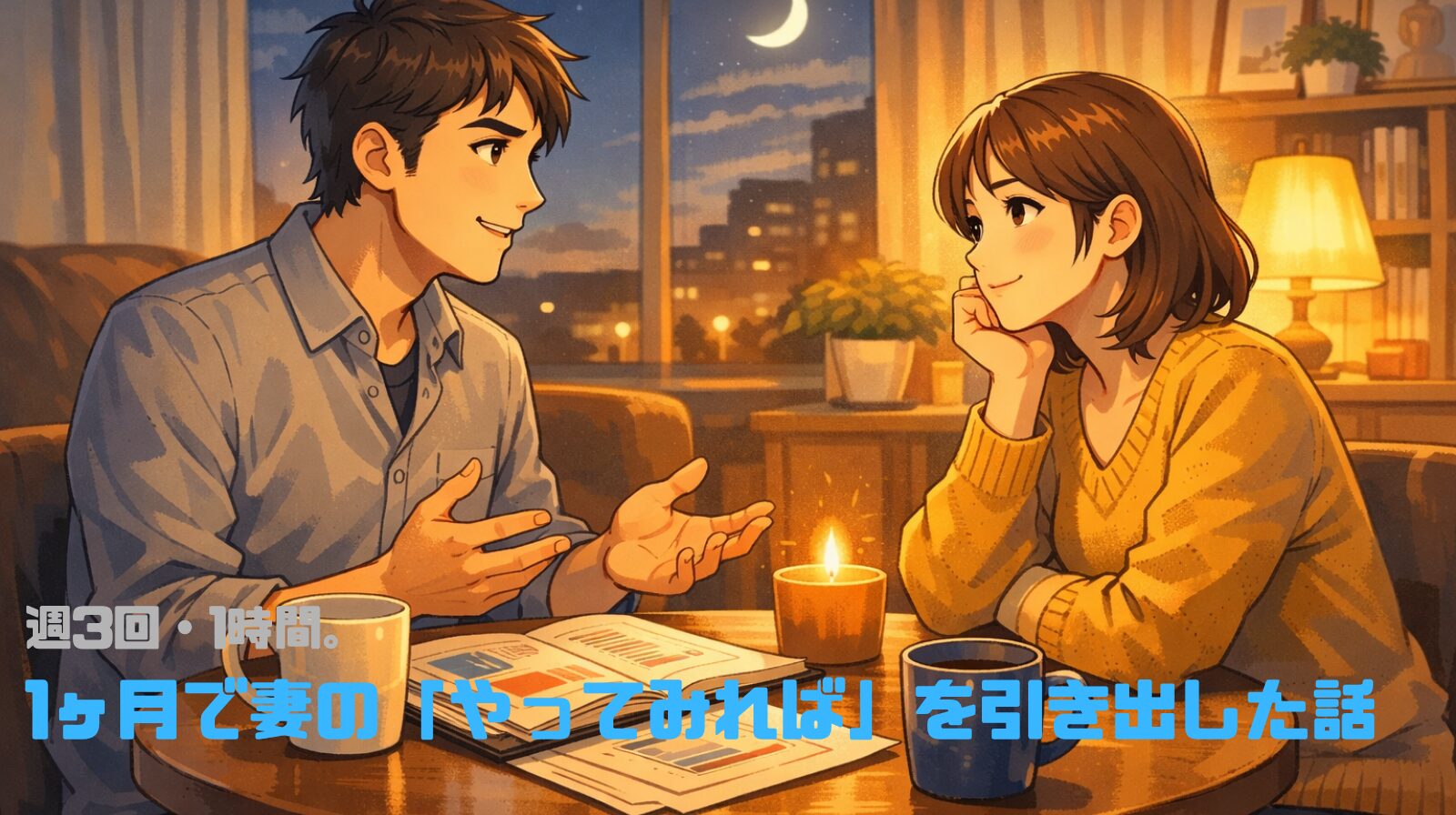 週3回・1時間。1ヶ月で妻の「やってみれば」を引き出した話。