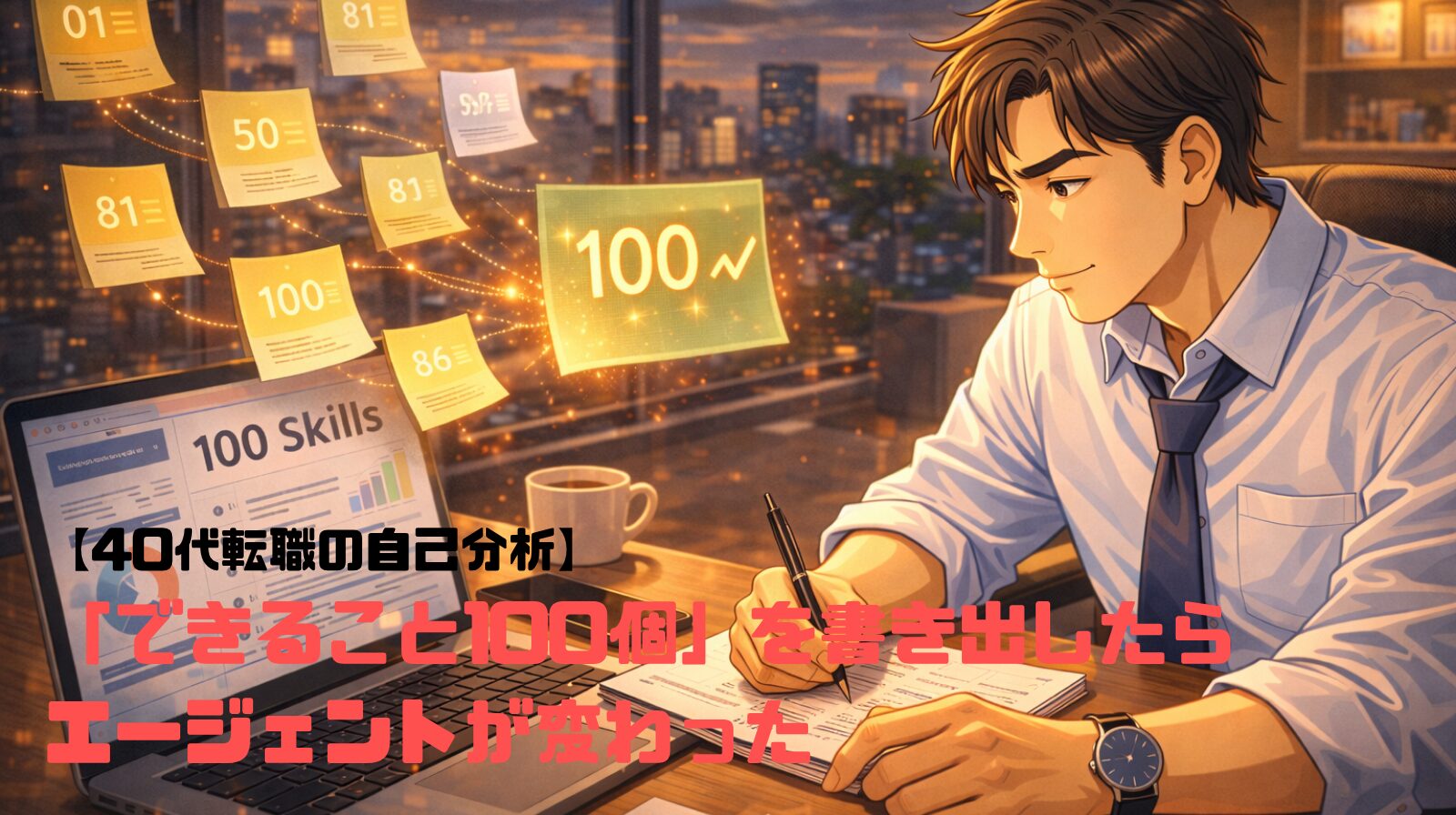 転職エージェントが変わった。 「できること100個」を書き出した日から。 (1)