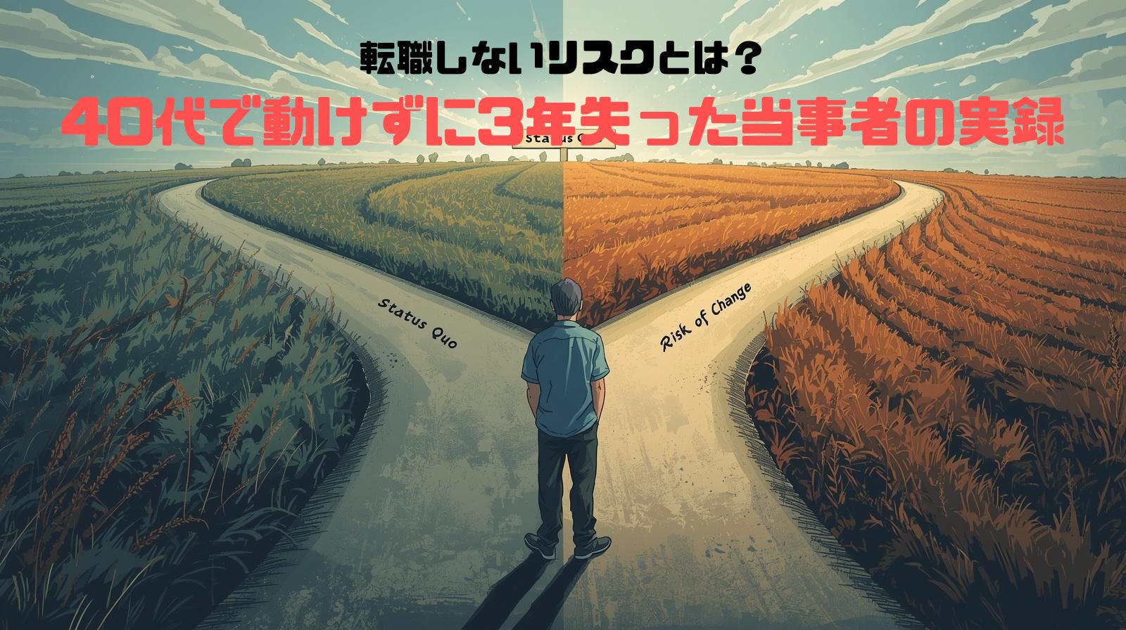 転職しないリスクとは？40代で動けずに3年失った当事者の実録