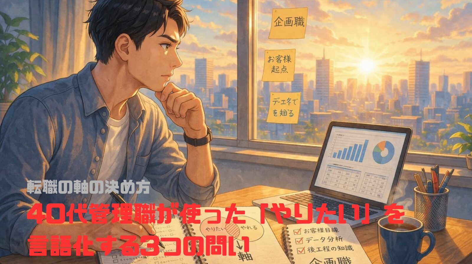 転職の軸の決め方｜40代管理職が使った「やりたい」を言語化する3つの問い
