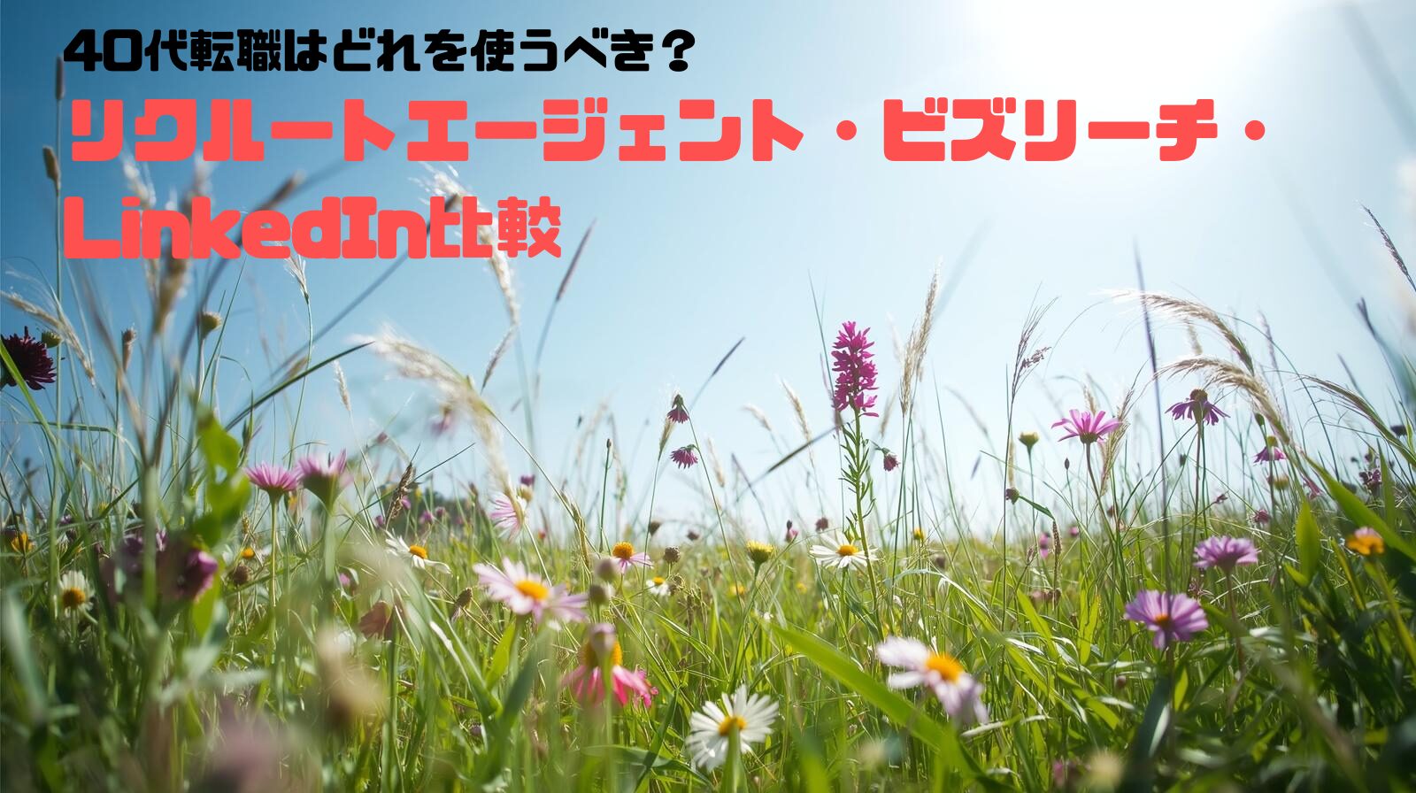 40代転職はどれを使うべき？リクルートエージェント・ビズリーチ・LinkedIn比較