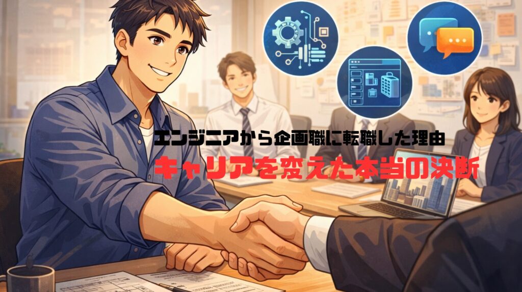 エンジニアから企画職に転職した理由｜キャリアを変えた本当の決断