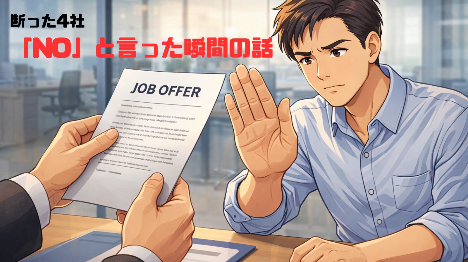 断った4社——「NO」と言った瞬間の話