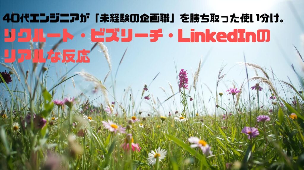 リクルート・ビズリーチ・LinkedIn 40代が使ってわかった、本当の違い。 (1)