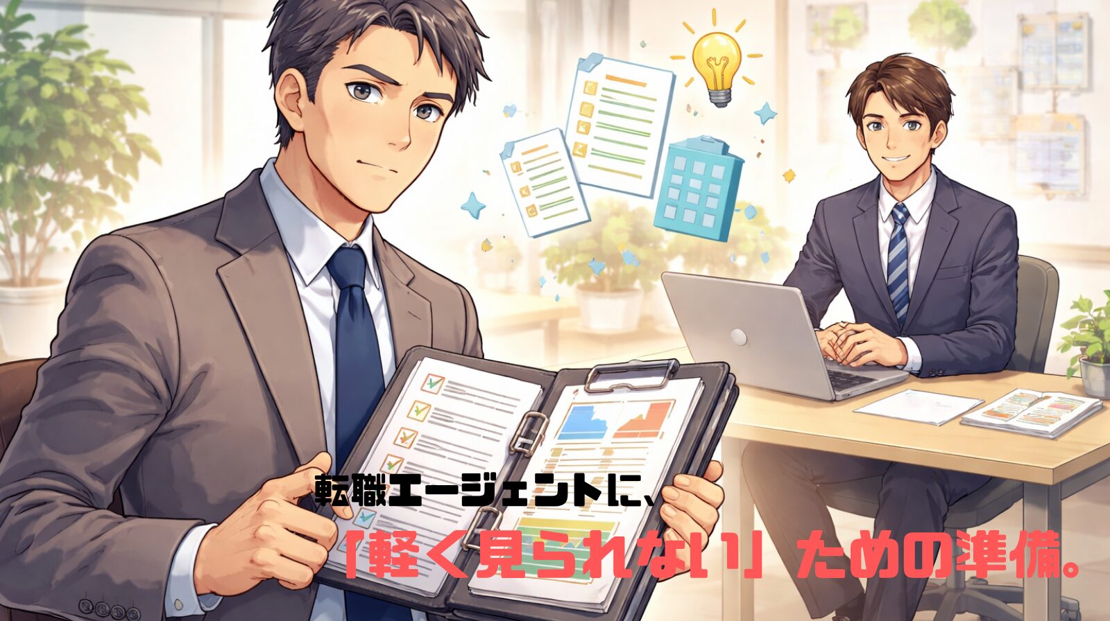 転職エージェントに、軽く見られないための準備