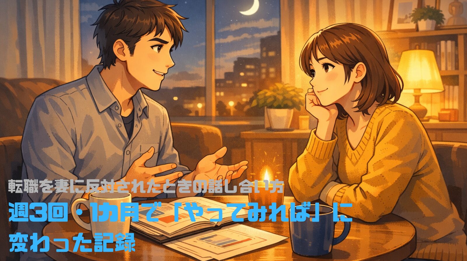 転職を妻に反対されたときの話し合い方｜週3回・1カ月で「やってみれば」に変わった記録