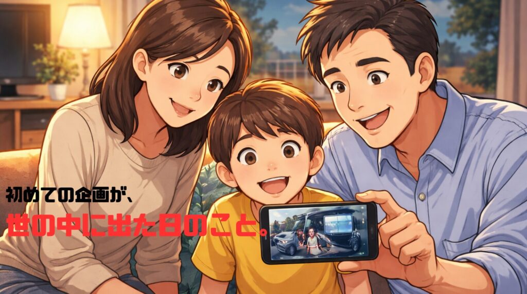 初めての企画が、世の中に出た日のこと。