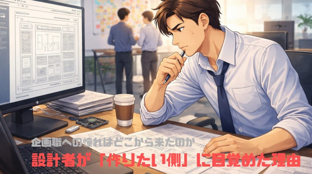 企画職への憧れはどこから来たのか——設計者が「作りたい側」に目覚めた理由