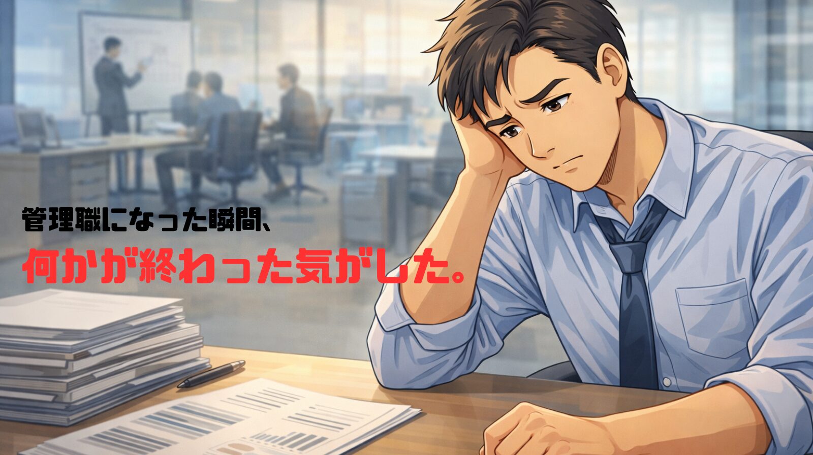 管理職になった瞬間、何かが終わった気がした。