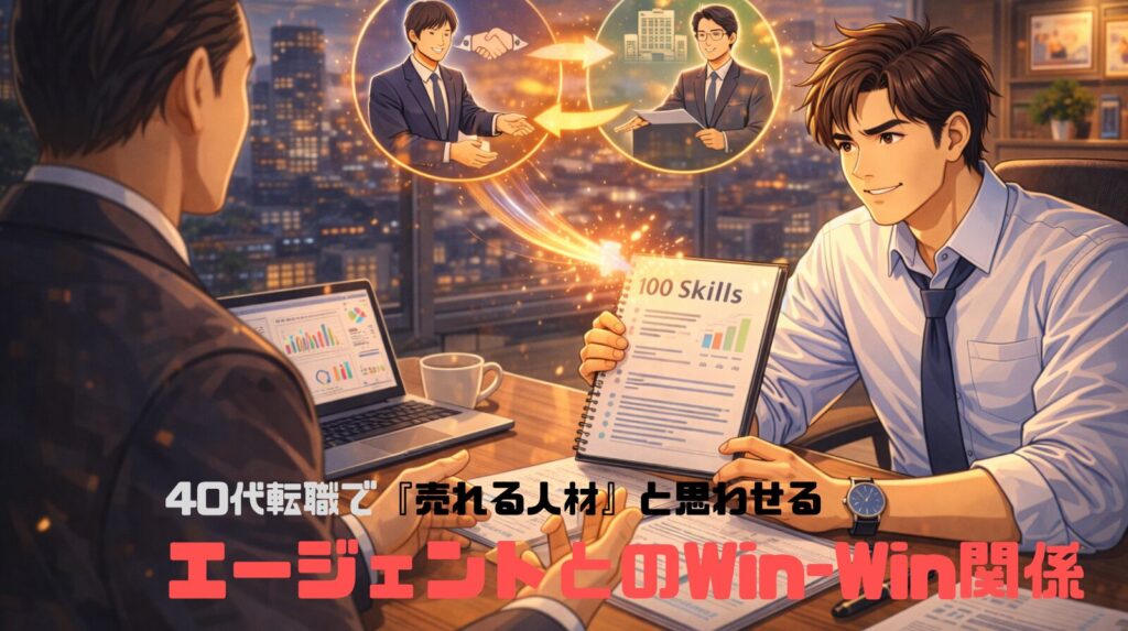 40代転職で『売れる人材』と思わせる——エージェントとのWin-Win関係