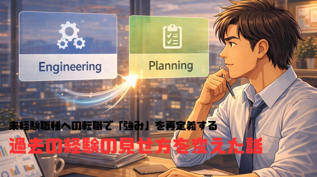 未経験職種への転職で「強み」を再定義する——過去の経験の見せ方を変えた話
