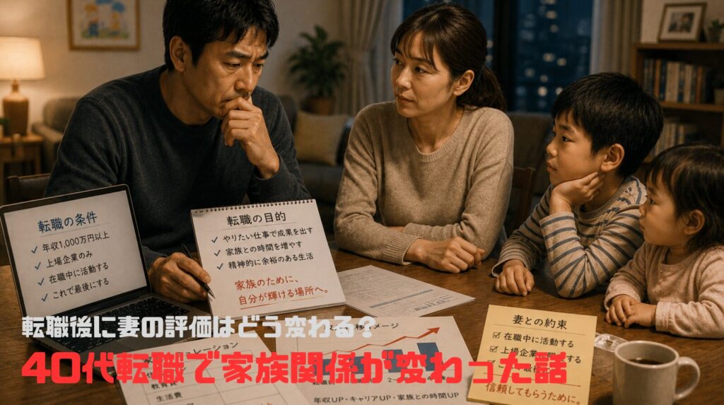 転職後に妻の評価はどう変わる？｜40代転職で家族関係が変わった話