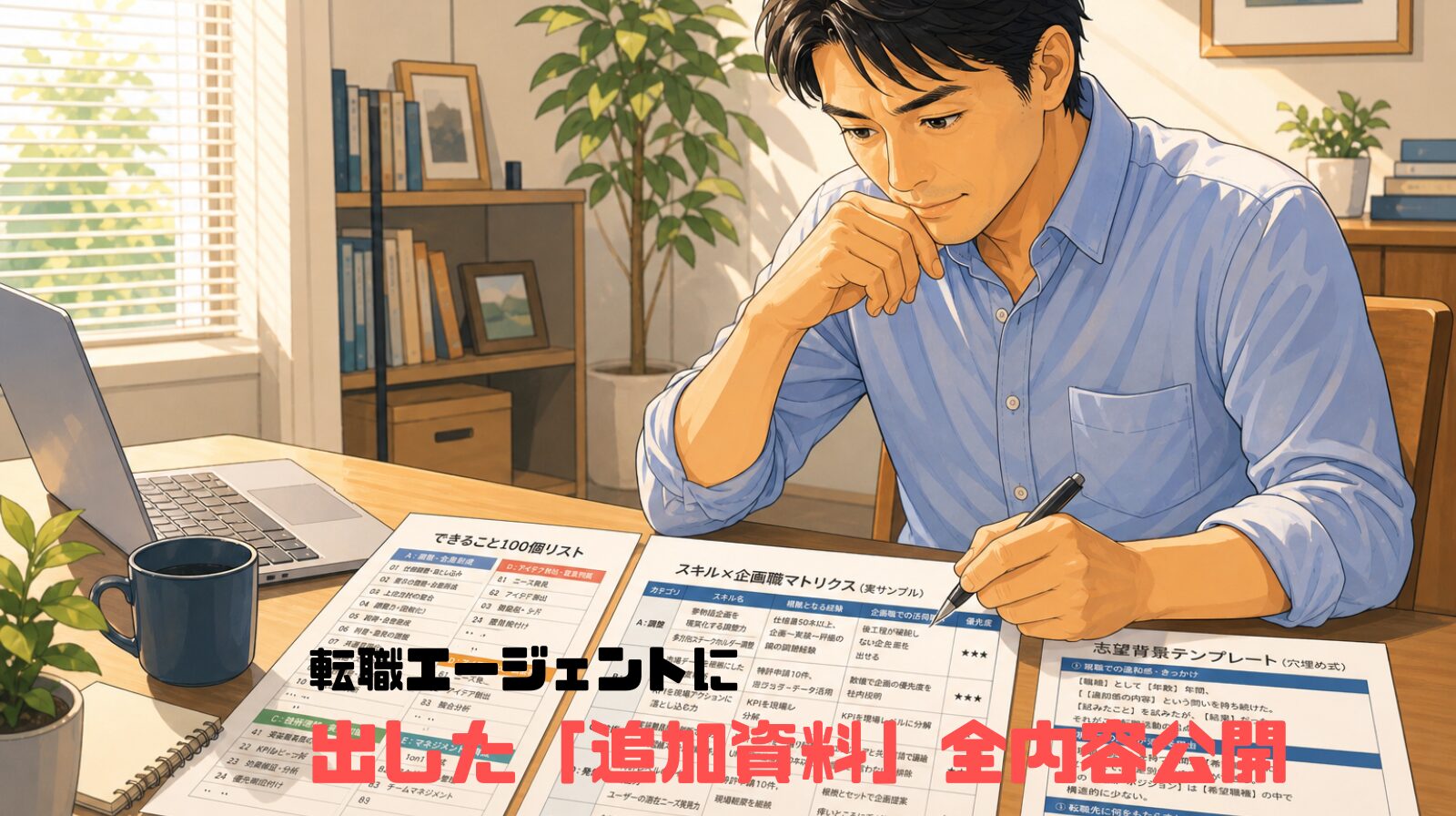 転職エージェントに出した「追加資料」全内容公開